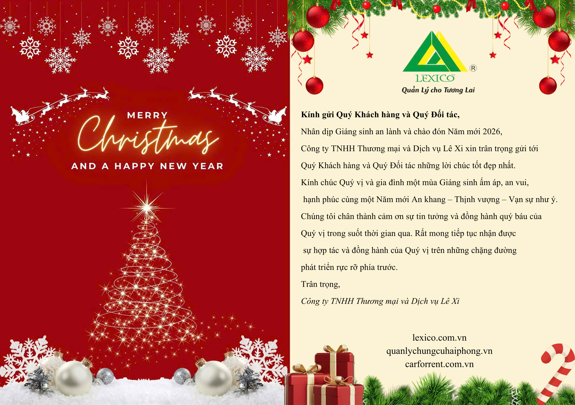 🎄 Giáng Sinh An Lành – Khởi Đầu Mới Cho Năm 2026 Thành Công