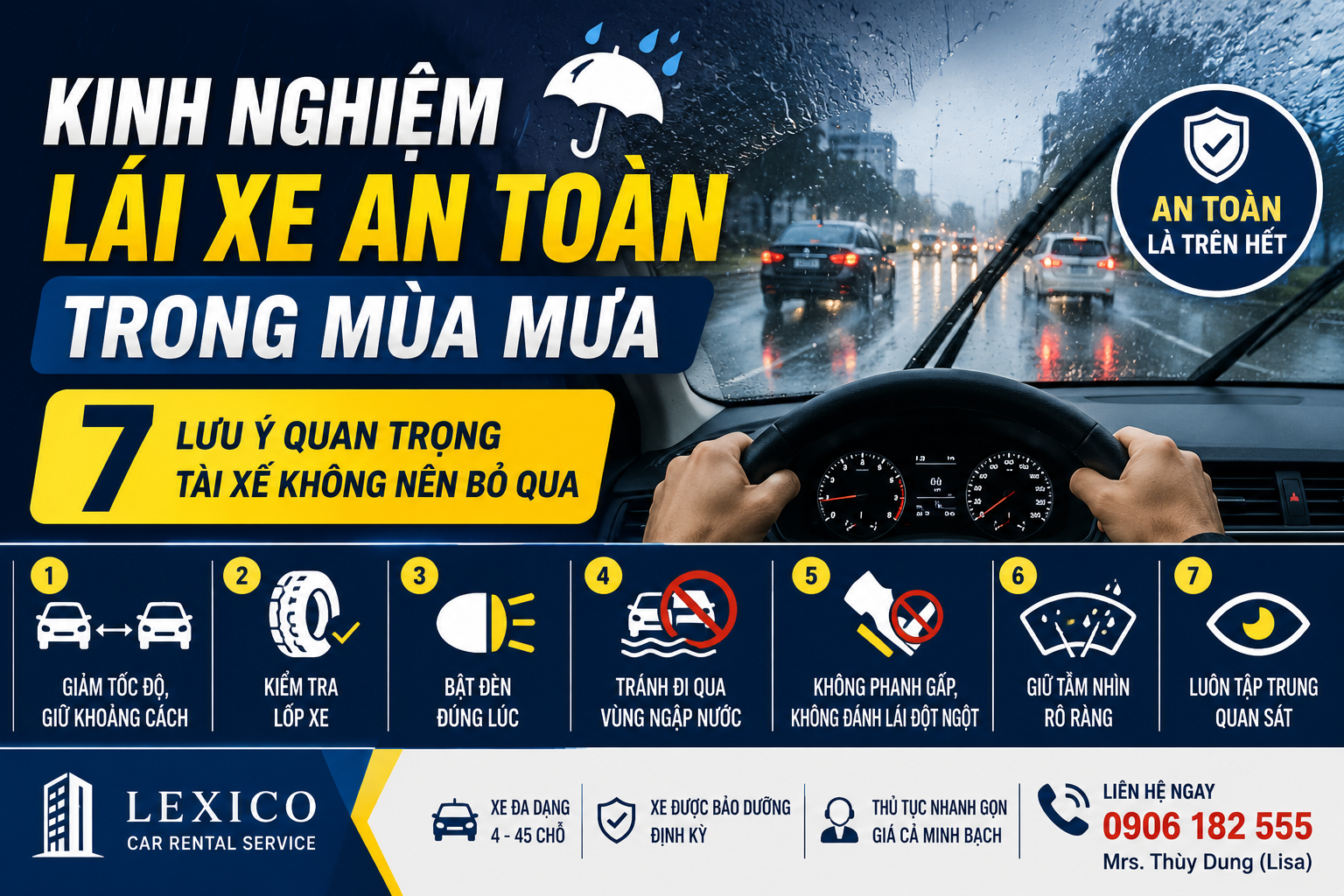 SAFE DRIVING IN THE RAINY SEASON – 7 ESSENTIAL TIPS EVERY DRIVER SHOULD KNOW