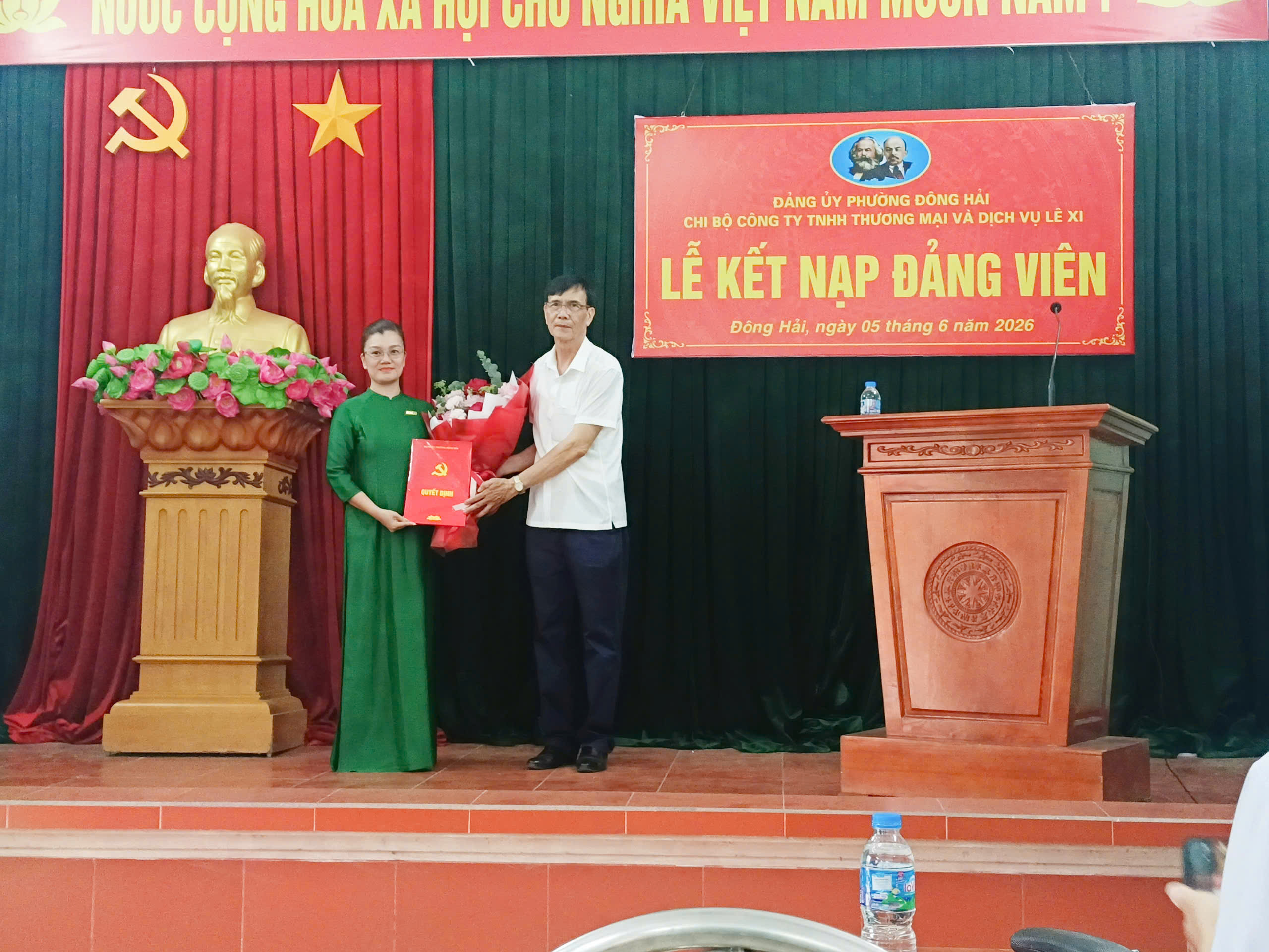 LEXI TRADING AND SERVICES CO., LTD. PARTY CELL HOLDS A CEREMONY FOR THE ADMISSION OF A NEW PARTY MEMBER