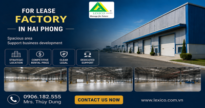 LEXICO – Your Trusted Partner for Factory Leasing in Hai Phong Industrial Parks