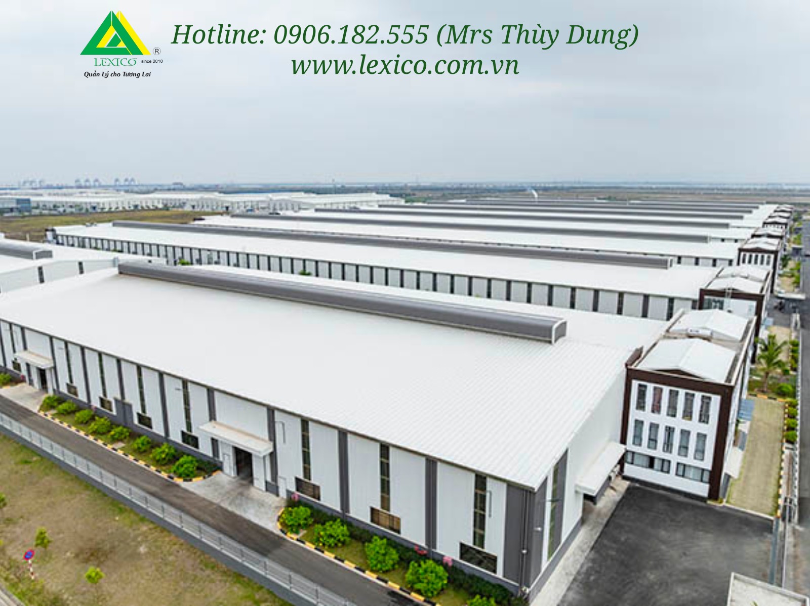 READY-BUILT FACTORY FOR LEASE IN NAM DINH VU INDUSTRIAL PARK – HAI PHONG